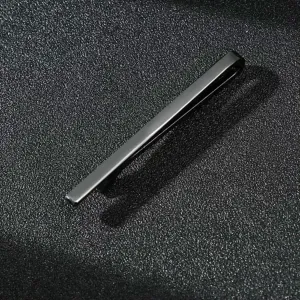 Men Simple Suit Clip Jewelry Gift Tie Clips Business Wedding Daily /-Black