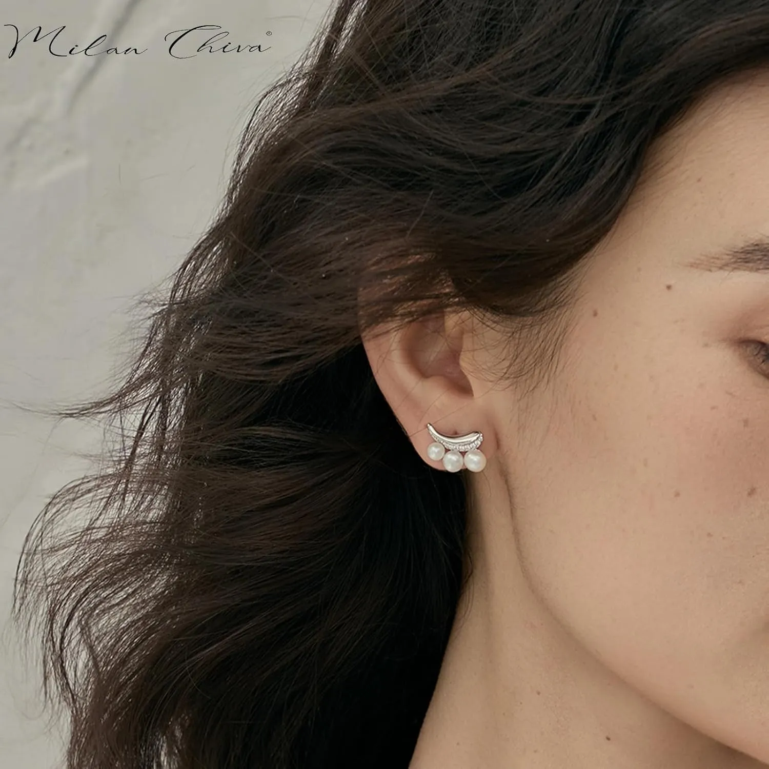 Milan Chiva 14K Gold Statement Stud Earrings for Women Trendy Gold Plated Dainty Geometric Dangle Jewelry