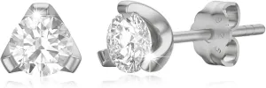Moissanite Stud Earrings for Women 0.6ct 925 Sterling Silver Yellow/White Gold Plated Ear Studs Earrings Hypoallergenic Jewelry Gift