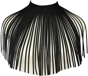 Mrotrida Tassel Bib Necklaces Velvet Fringe Chunky Choker Necklace Jewelry for Women Halloween Party Choker
