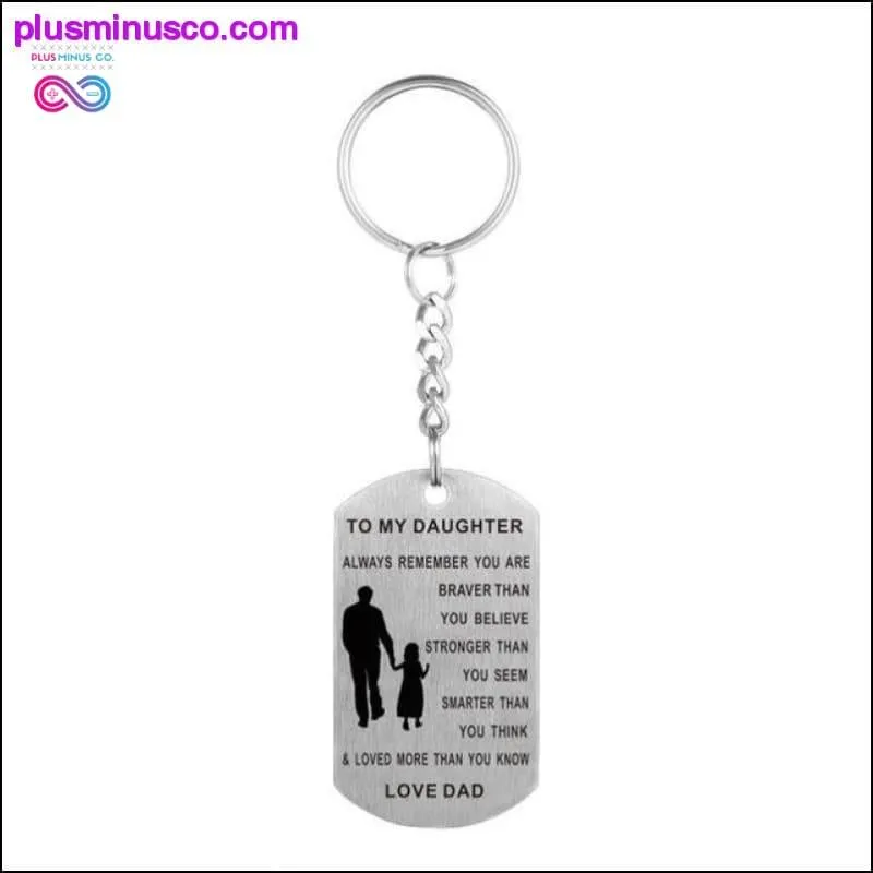 My daughter necklace Dog Tag Stainless Steel Father daughter