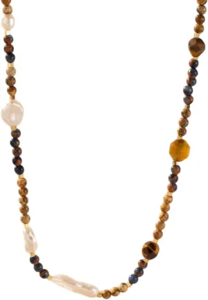 New 2025 Unisex Creative Imitation Pearl Natural Stone Necklace For Women Fashionable And Trendy Women's Street Style Decoration Jewelry Luxury With You Accessories For Women And Men
