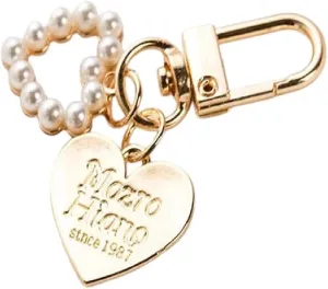 New 2026 Unisex Shell Pendant Keychain For Women Hers Heart Mini Pearl Keyring Fashion Elegant Letter Label Imitation Handbag Decoration Jewelry Luxury Trendy For Women And Men