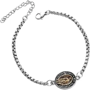 New 2026 Unisex Virgin Mary Of Guadalupe Adjustable Bracelet Fashionable Lucky Prayer Amulet Jewelry Religious For Men And Women Decoration Luxury Accessories Trendy For Women And Men