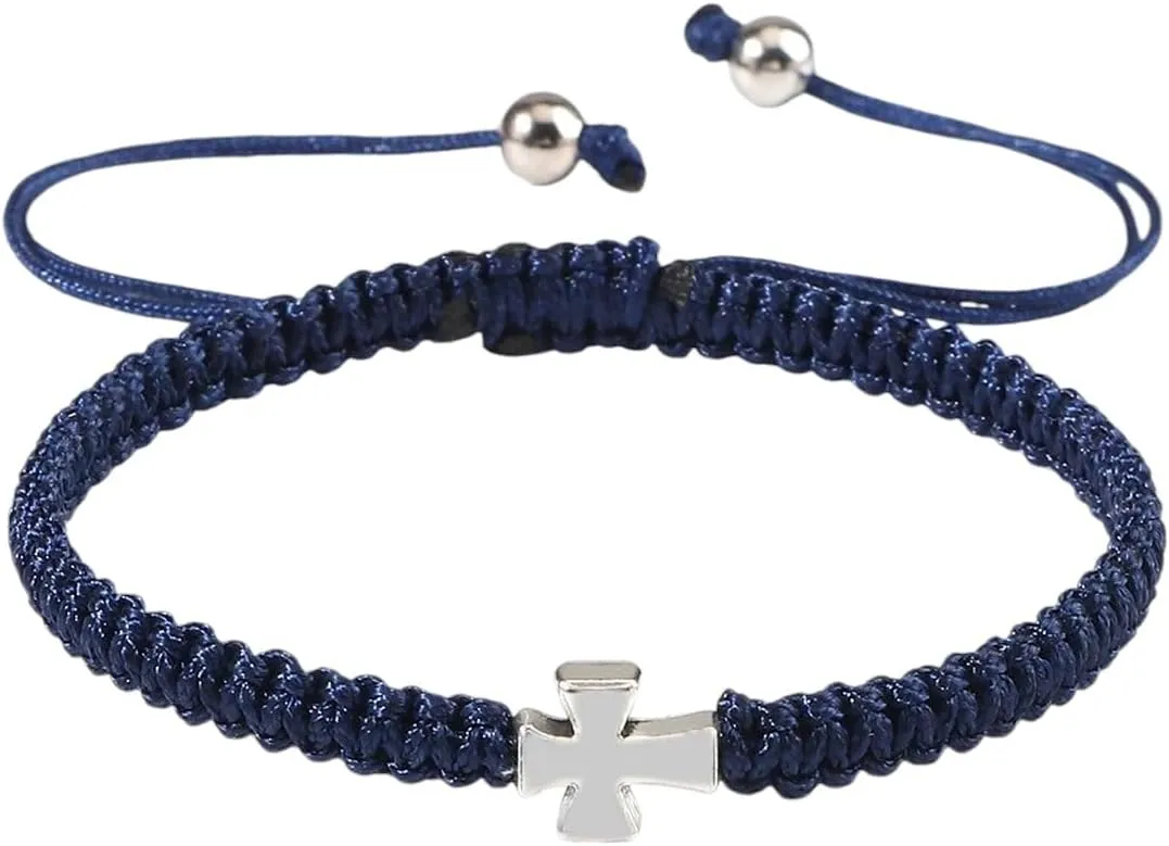 New For Trendy 2025 Jesus Cross Bracelets For Men Couples Handmade Red Rope Lucky Weave Prayer Bracelets Women Yoga Meditation Jewelry Fashion Accessories Creative Gift