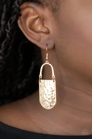 Paparazzi Earring ~ Resort Relic - Gold