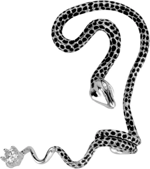 PartyKindom 1Pc Retro Snake Shaped Ear Clip Unique Twined Ear Cuff Jewelry Fashionable Exaggerated Design for Daily Wear and Special Occasions Comfortable and Durable Pin