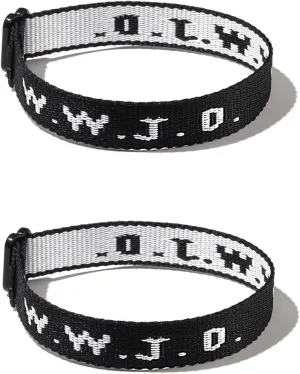 Pingyongchang WWJD Bracelets What Would Jesus Do Bracelet Matching Friendship Braided Rope Letter Protection Inspirational Religious Christian Bracelets for Women Men