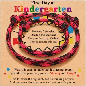 PINKDODO First Day of School Bracelet Mommy and Me Bracelets Mother Son Back to School Gifts