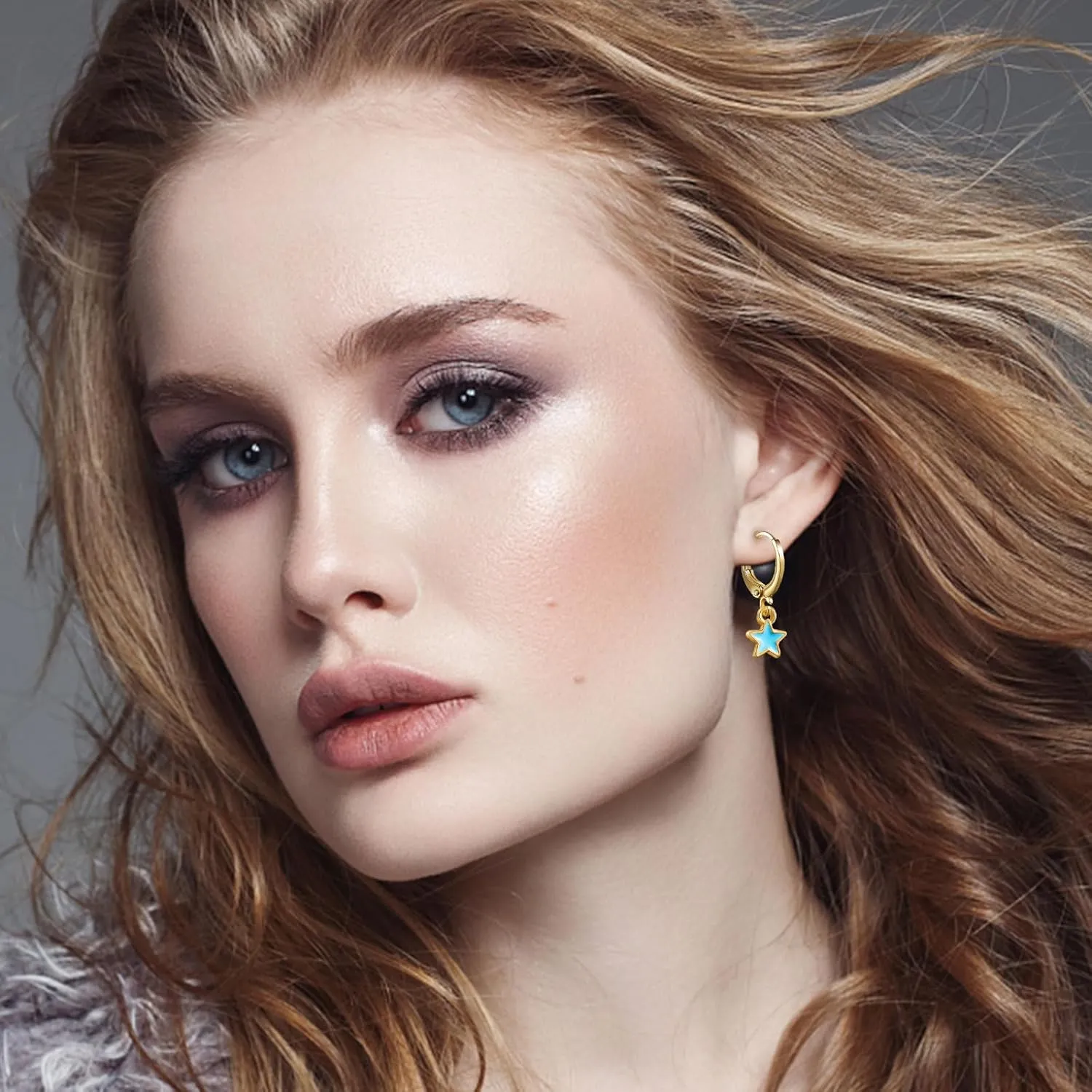 Preppy Earrings for Women Drop Dangle Earrings Set Aesthetic Earring Packs for Birthday Christmas Trendy Jewelry Gifts