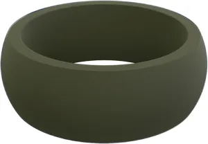QALO Classic Silicone Ring for Men (Sage Green, Size 13) - Breathable & Durable Silicone Wedding Bands - Mens Silicone Wedding Rings - Rubber Engagement Rings for Him