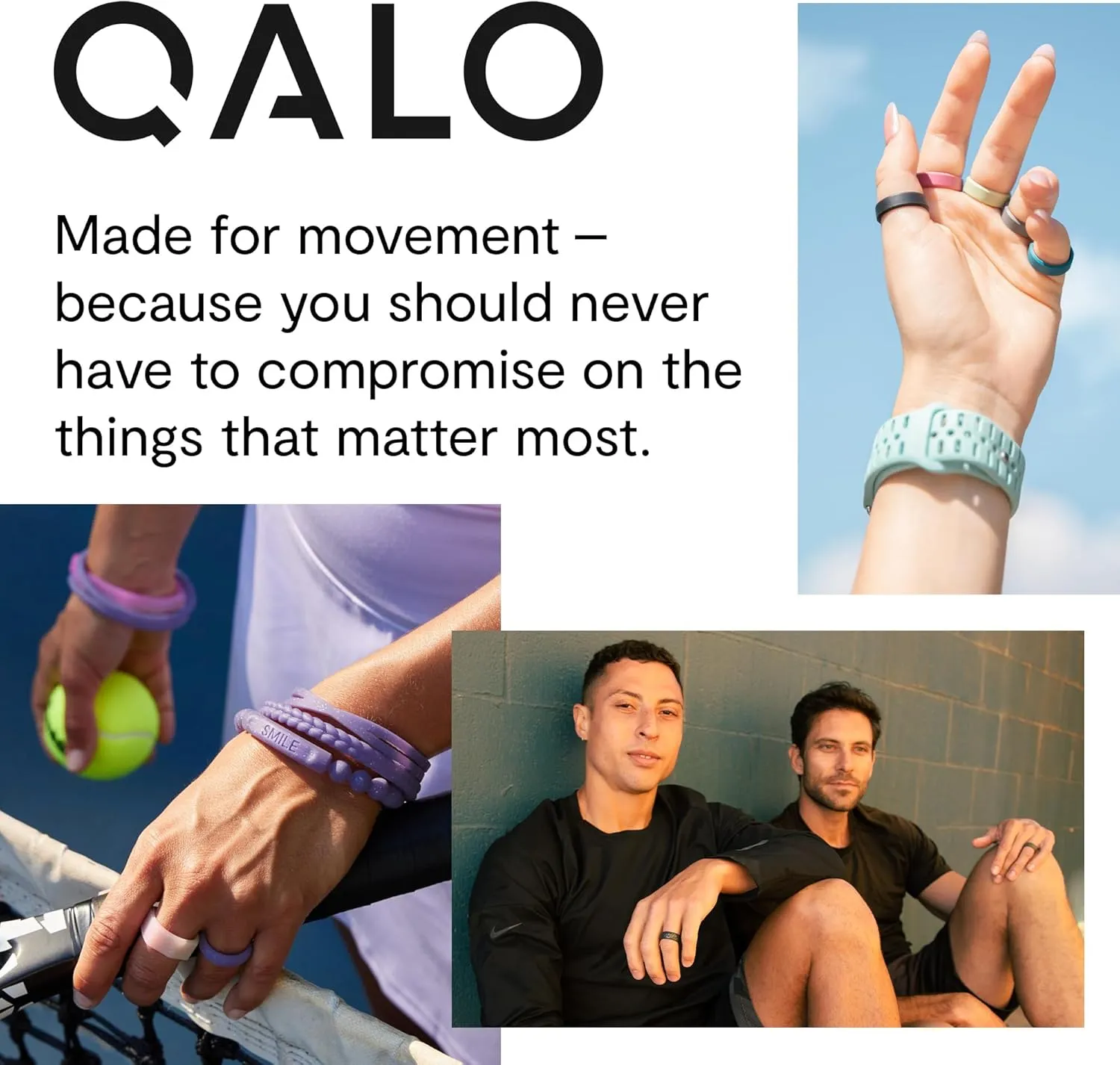 QALO Men's Folds of Honor Classic Silicone Wedding Ring, Breathable, Durable Rubber Wedding Band for Men, Multi Sizes
