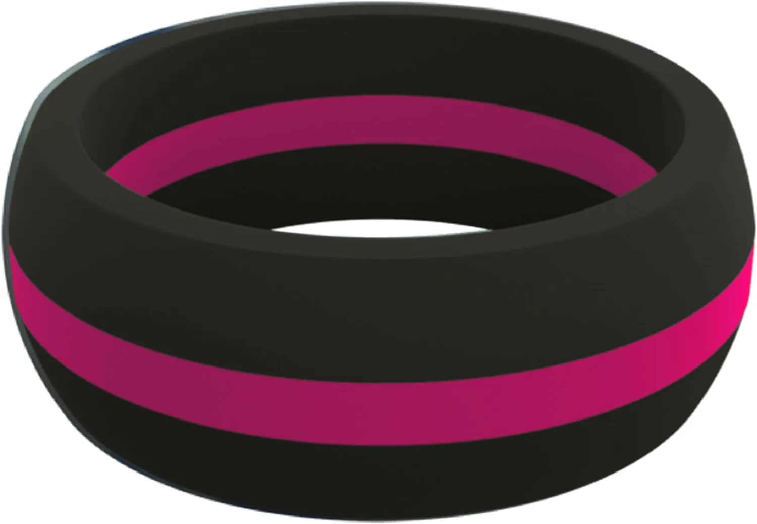 QALO Men's Rubber Silicone Ring, Classic Thin Line Rubber Wedding Band, Breathable, Durable Rubber Wedding Ring for Men, 8.5mm Wide 2.5mm Thick, Multi Colors
