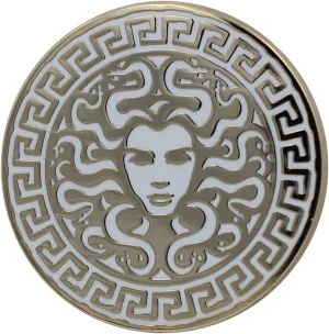 Real Sic Medusa Enamel Pin - Greek Mythology Pin - Fashionable, Occult, Witchy, Feminist Lapel Pin for hats, Backpacks, Jackets, Bags & Tops