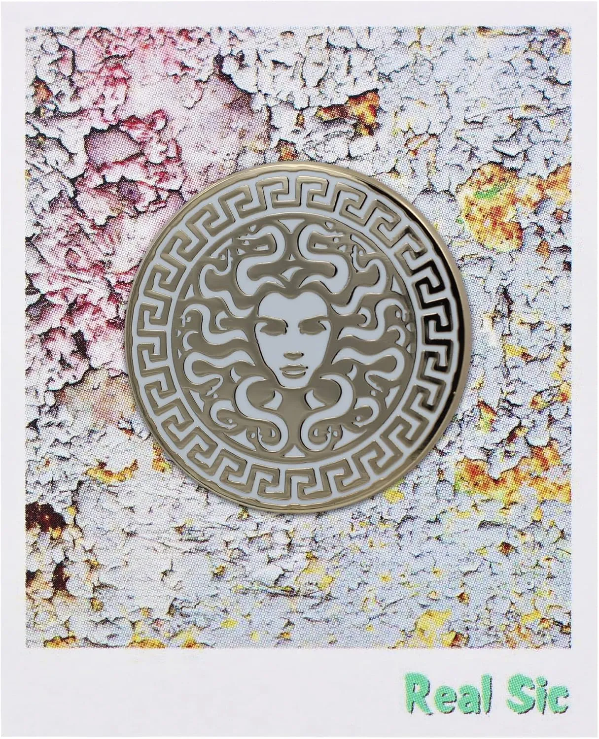 Real Sic Medusa Enamel Pin - Greek Mythology Pin - Fashionable, Occult, Witchy, Feminist Lapel Pin for hats, Backpacks, Jackets, Bags & Tops