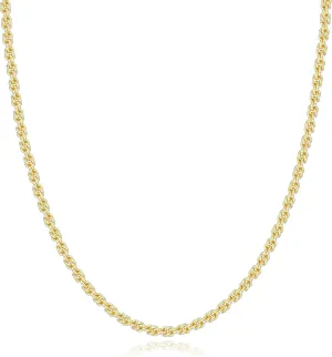 Reoxvo Chains for Men 14K Gold/sterling Silver Plated Twisted Rope Chain Necklaces Accessories Jewelry for Mens Women Available in 18 24 Inch