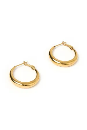 Riley Hoop Earrings Gold Small