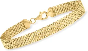 Ross-Simons 18kt Gold Over Sterling Bismark-Link Bracelet