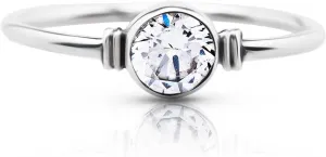 Round Crystal Quartz - 925 Sterling Silver Ring - Delicate BOHO Chic Jewelry - Fashionable and Stylish for Women with Velvet Gift Bag/Box - Made by Indian Artisans - Size 5-9