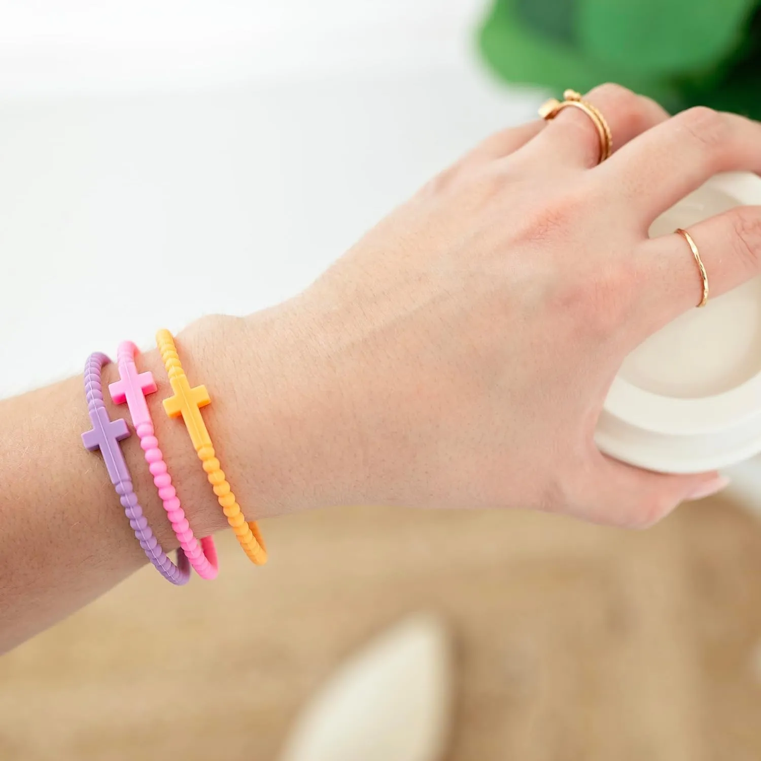 Ryan & Rose Jesus Bracelets - Cross Silicone Bracelet