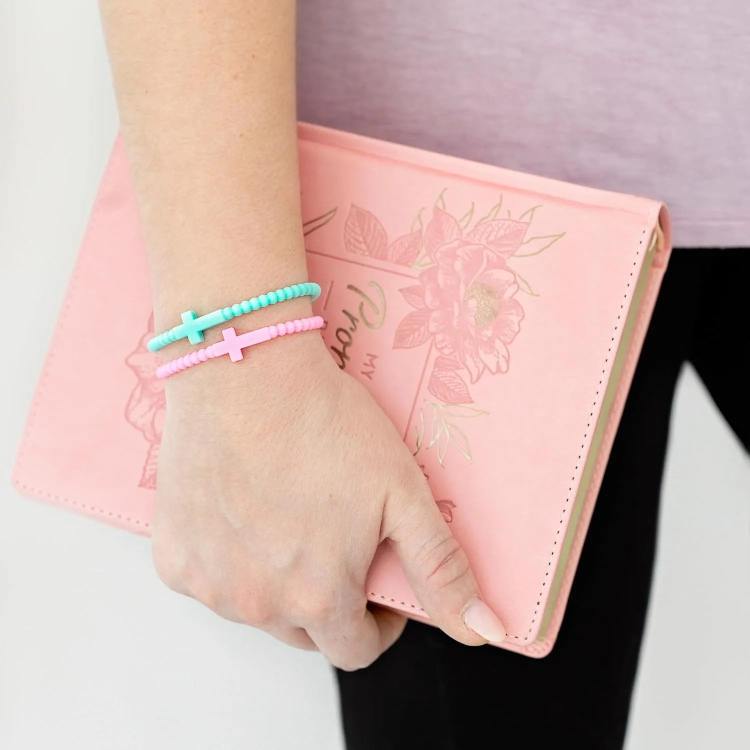 Ryan & Rose Jesus Bracelets - Cross Silicone Bracelet