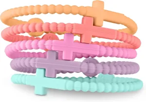 Ryan & Rose Jesus Bracelets - Cross Silicone Bracelet
