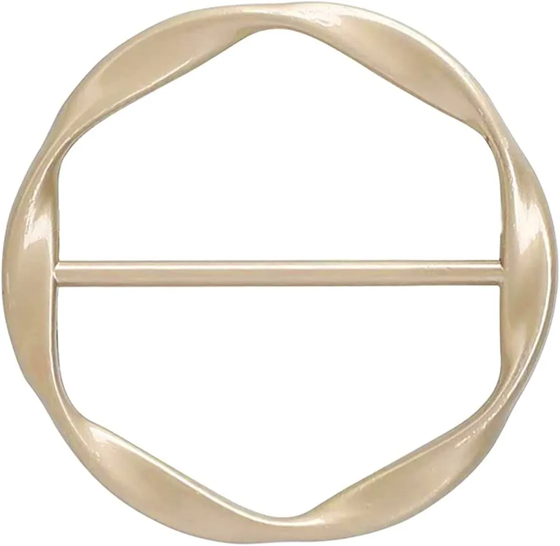Silk Scarf Clip T-Shirt Tie Clips for Women Scarves Clasp Waist Buckle Fashion Metal for Shirts Clothing Decor