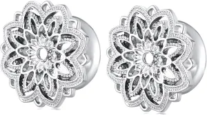 Silver 5mm(4g) Double Flared Tunnel Plug Earrings, Sold As a Pair Ear Expander Fashionable Unisex Piercing Ear Expander Earrings