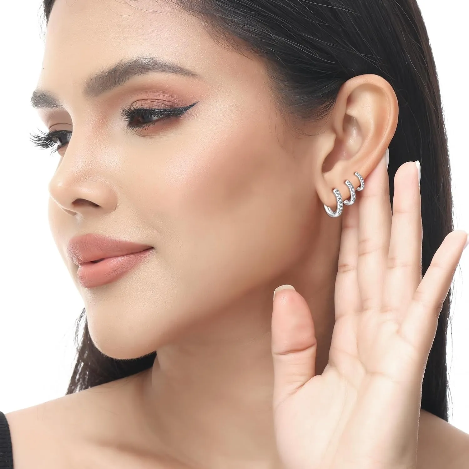 Silver Stud Earrings for Women Hypoallergenic Trendy Silver Stud Earrings Surgical Steel Earrings for Men