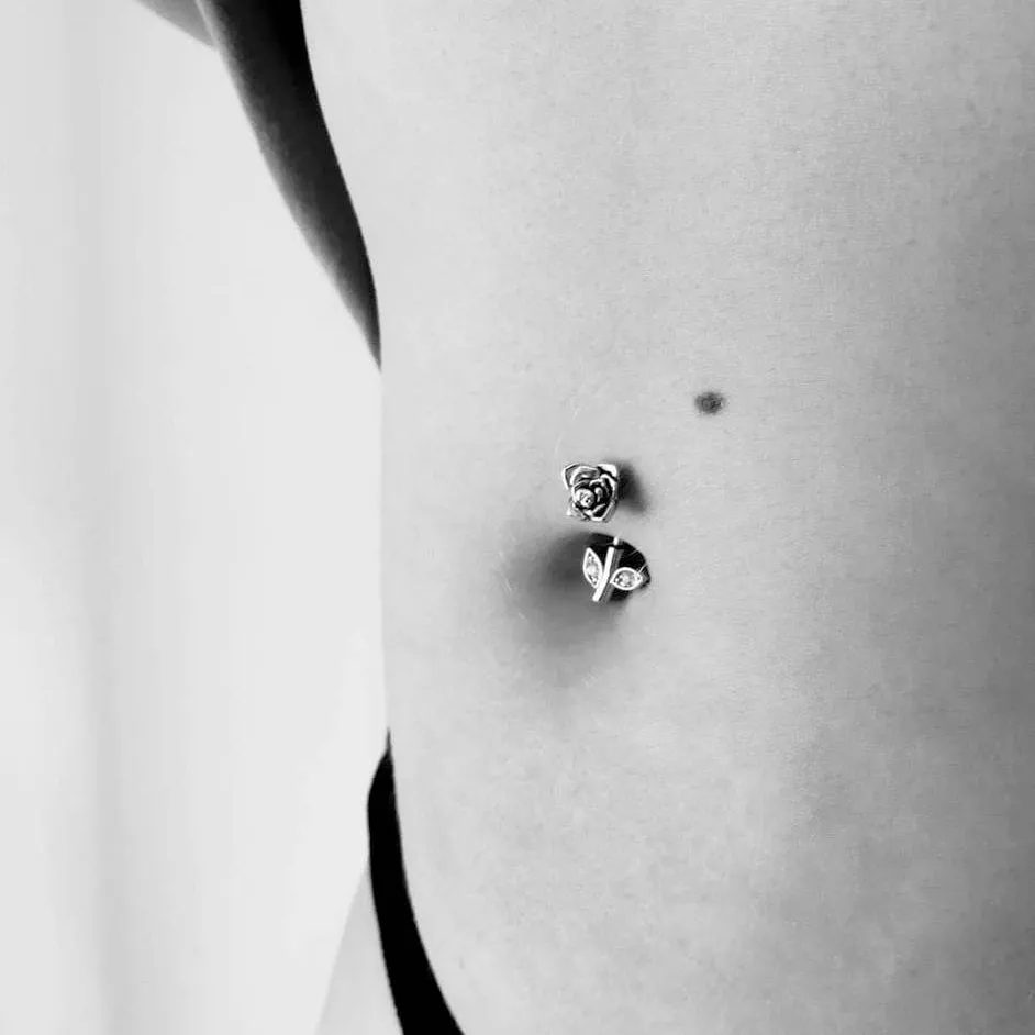 Spinal Rose Navel Bar
