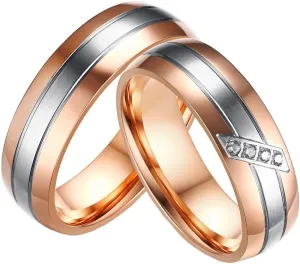 Stainless Steel Couples Promise Ring for Men Women 6MM Classic Engagement Wedding Band
