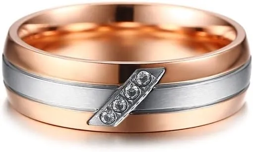 Stainless Steel Couples Promise Ring for Men Women 6MM Classic Engagement Wedding Band