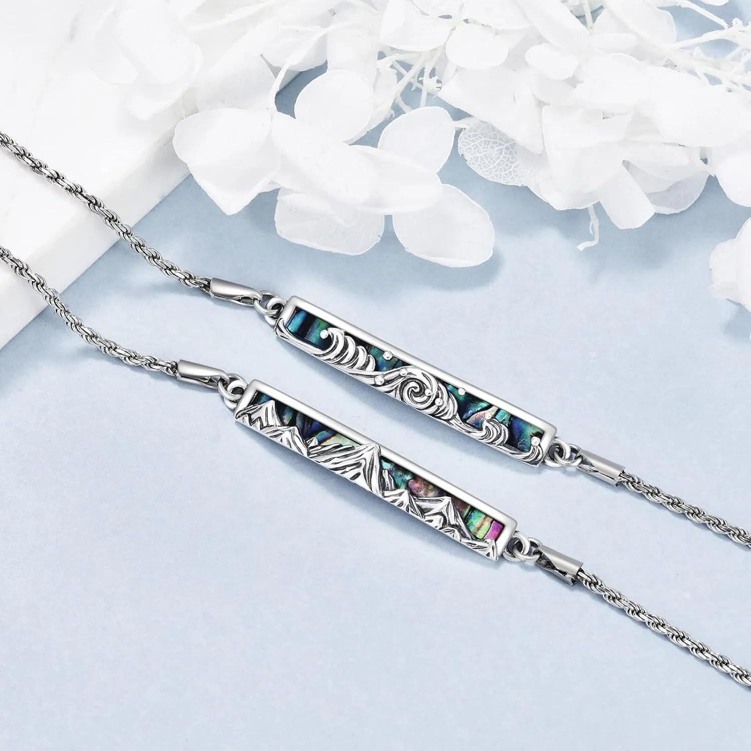 Sterling Silver Engraved Inspirational Adjustable Bracelet Graduation Gift for Her, Women Bracelets