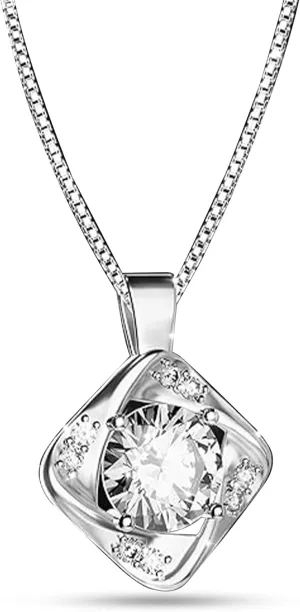 Sterling Silver Moissanite Necklace  Heart Moissanite Pendant Necklace for Women, 1-3 Carat D-Color VVS1 Moissanite Jewelry, Engraved 'HEART'  Elegant Romantic Birthday gifts for Women