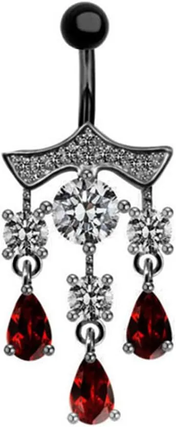 Tanyoyo 12PCS Belly Button Ring 14G Belly Rings Surgical Stainless Steel Navel Rings Belly Button Piercing Jewelry for Women