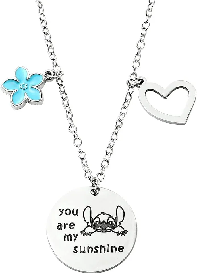 Todenb To My Granddaughter You are My Sunshine Necklace and Greeting Card Necklace from Grandma Jewelry Stuff Birthday Christmas New Year