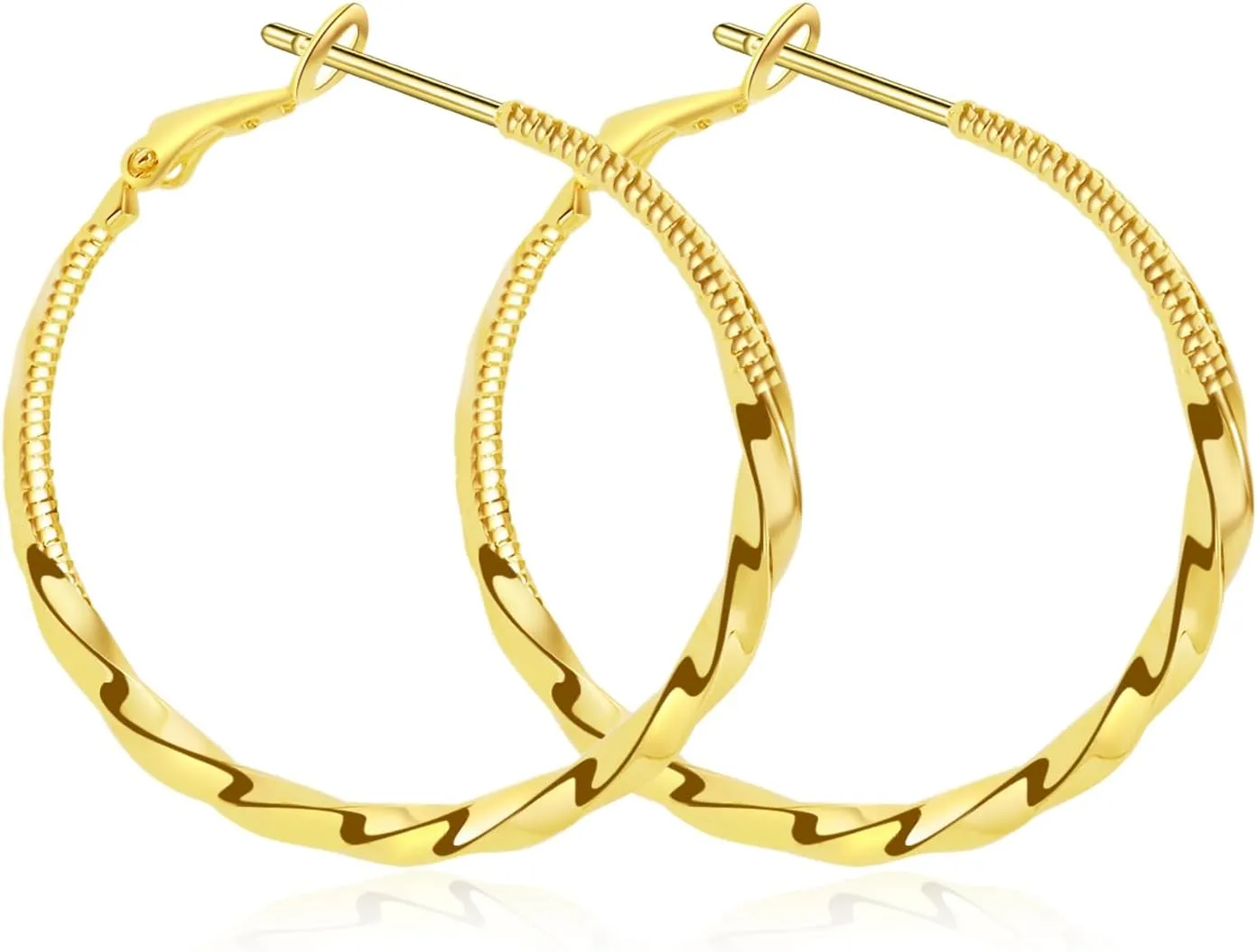 ToHeart 14k Gold Hoop Earrings for Womens Hoop Earrings