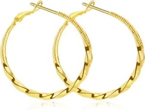 ToHeart 14k Gold Hoop Earrings for Womens Hoop Earrings