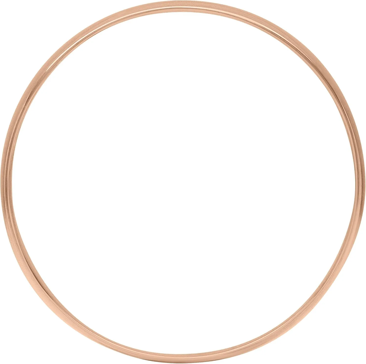 Women's 10K or 14K Rose, White or Yellow Gold 4MM Petite Classic Plain Wedding Band by Brilliant Expressions