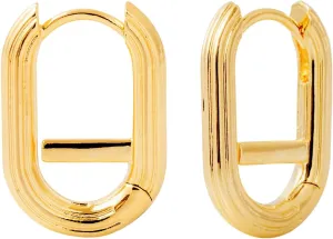 Womens 14K Chunky Gold Plated Huggie Hoop Earrings for Women Hypoallergenic Trendy,Women's Dainty Hoop Earrings