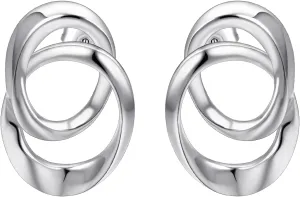 Yoursfs Silver Infinity Earring for Women 925 Sterling Silver Hoop Earrings Hypoallergenic Trendy Jewelry